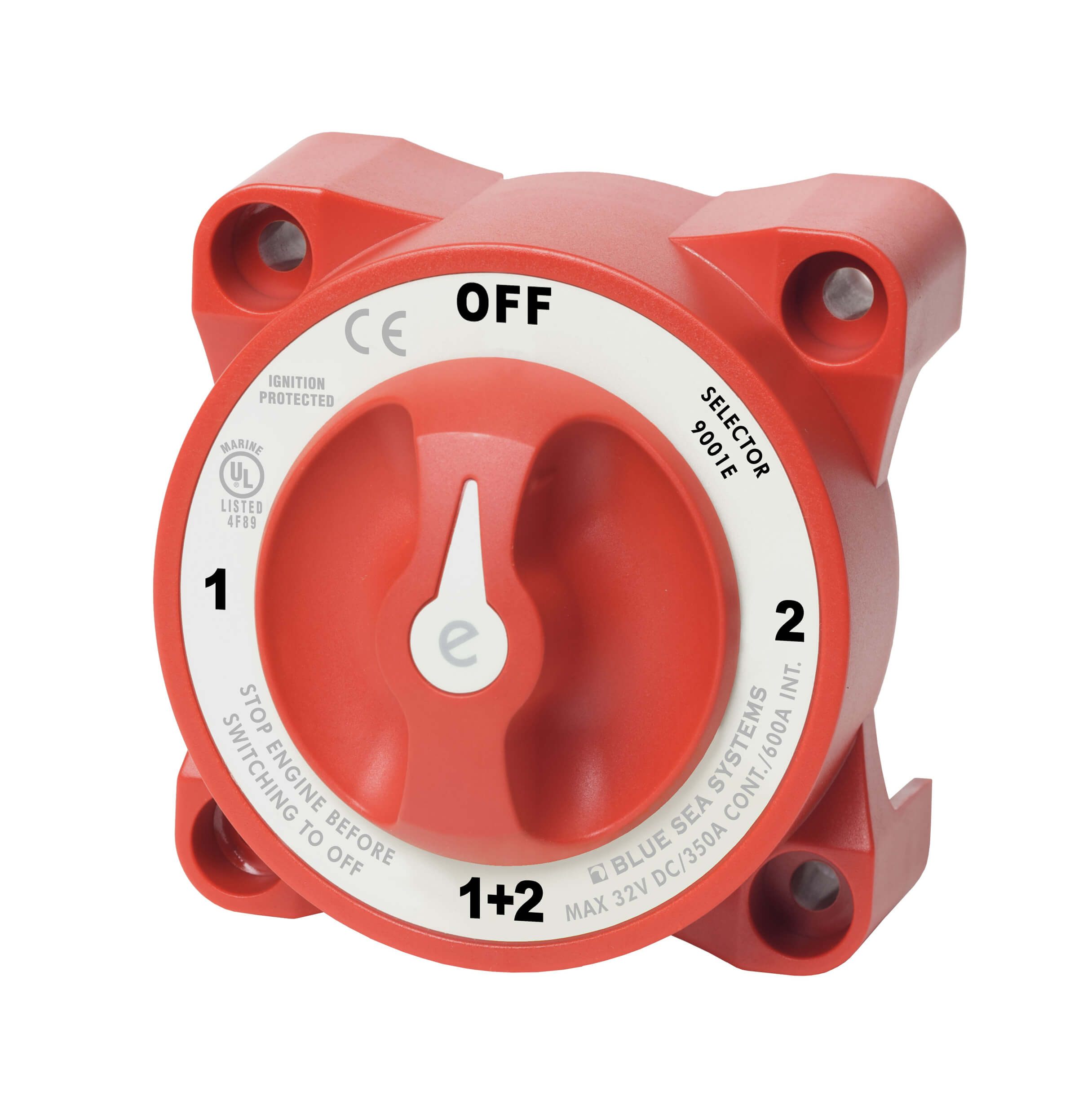 Interrupteur/s&eacute;lecteur de batterie 4 positions