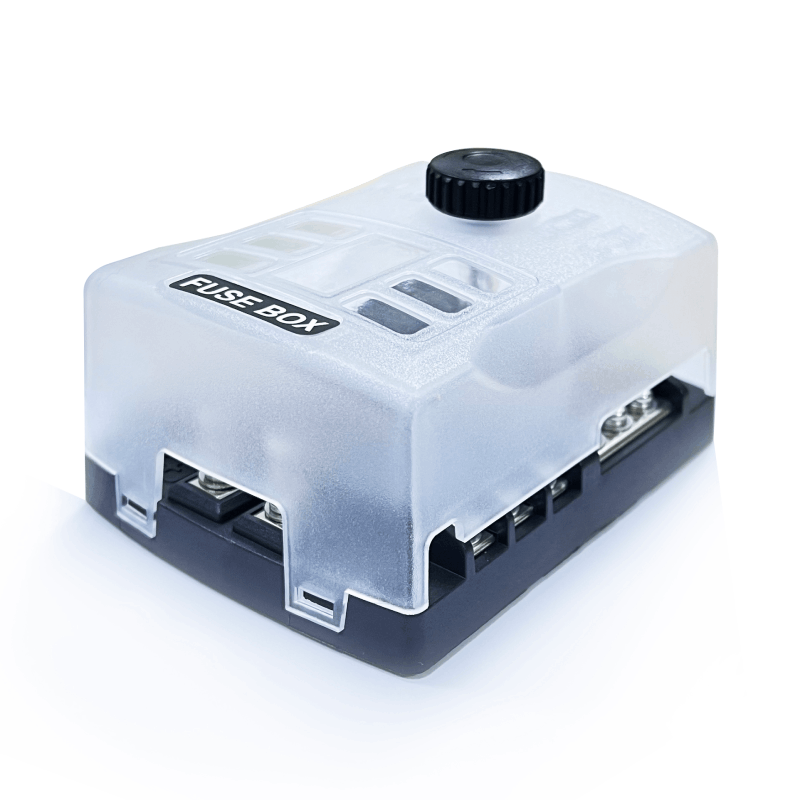 Boîte à fusibles Elios 6 circuits ATO avec couvercle – Compatible Victron