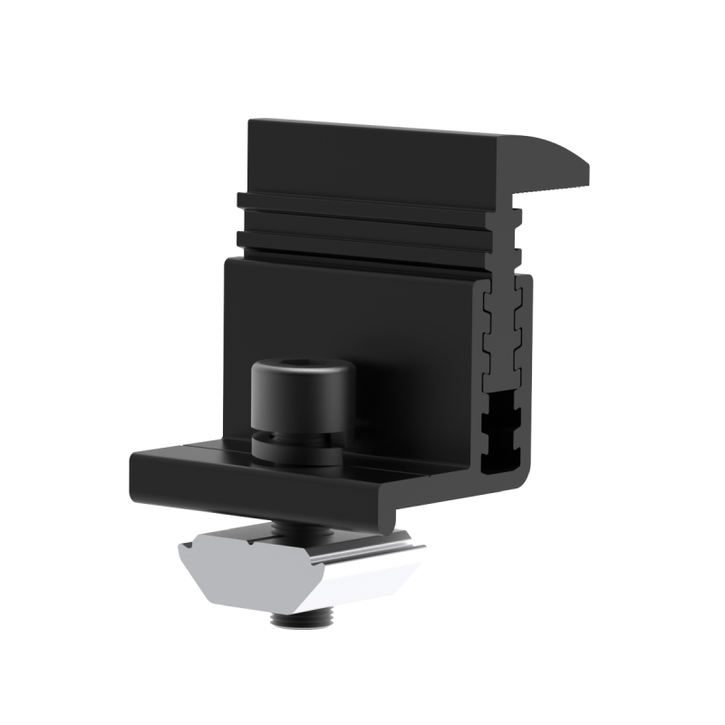 Pince de fixation finale ajustable noire Elios 30/35/40 mm