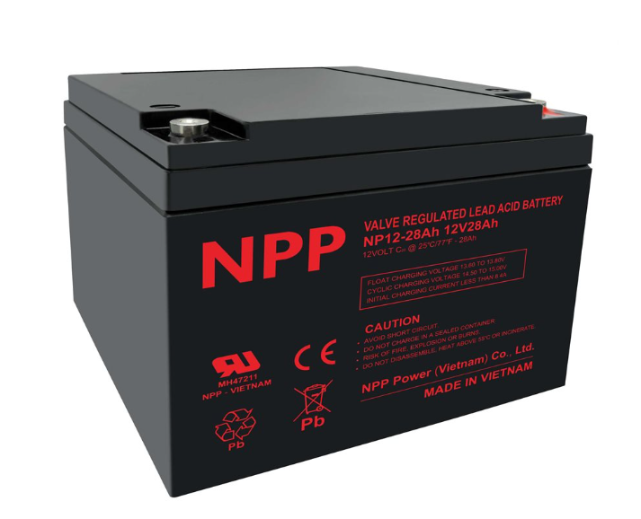 BATTERIE AGM 12V 28AH TERMINAUX NUT&BOLT